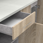 Σύνθεση Κουζίνας Festa iv Pakoworld Μελαμίνη σε Sonoma Απόχρωση 160x60x85εκ