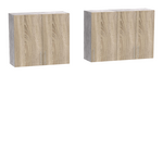 Σύνθεση Κουζίνας Festa v Pakoworld Μελαμίνη σε Sonoma Απόχρωση 180x60x85εκ