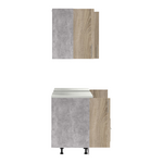 Σύνθεση Κουζίνας Festa v Pakoworld Μελαμίνη σε Sonoma Απόχρωση 180x60x85εκ