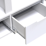 Ντουλάπα Δίφυλλη Afina Pakoworld mdf σε Λευκή Glossy Απόχρωση 100x57x213εκ