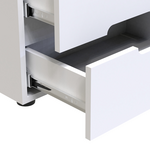 Κομοδίνο Afina Pakoworld mdf σε Λευκή Glossy Απόχρωση 50x35x41εκ