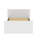 Κρεβάτι Μονό Toscana Pakoworld σε Λευκή Απόχρωση 100x200εκ