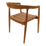 Πολυθρόνα Noody Pakoworld Teak Ξύλο σε Φυσική Απόχρωση 62x55x75εκ