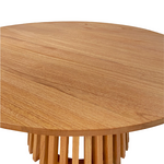Τραπέζι Kenda Pakoworld Mindi Ξύλο σε Φυσική Απόχρωση Φ80x45εκ