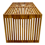 Τραπέζι Marlin Pakoworld Teak Ξύλο σε Φυσική Απόχρωση 100x50x45εκ