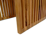 Βοηθητικό Τραπέζι Saimon Pakoworld  Teak Ξύλο σε Φυσική Απόχρωση 40x40x40εκ