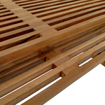 Τραπέζι Tinnie Pakoworld σετ 2τεμ Teak Ξύλο σε Φυσική Απόχρωση