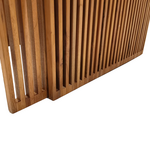 Τραπέζι Tinnie Pakoworld σετ 2τεμ Teak Ξύλο σε Φυσική Απόχρωση