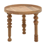 Τραπέζι Σαλονιού Kelly σετ 2τεμ Pakoworld Μασίφ Ξύλο Ακακίας Φυσικό