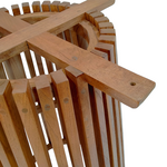 Βάση Τραπεζιού Μπαρ Galy Pakoworld Mindi Ξύλο σε Φυσική Απόχρωση Φ60x90εκ