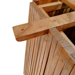 Βάση Τραπεζιού Μπαρ Darius Pakoworld Mindi Ξύλο σε Φυσική Απόχρωση 60x60x90εκ