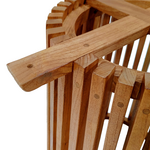 Βάση Τραπεζιού Galy Pakoworld Mindi Ξύλο σε Φυσική Απόχρωση Φ60x75εκ