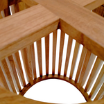 Βάση Τραπεζιού Galy Pakoworld Mindi Ξύλο σε Φυσική Απόχρωση Φ60x75εκ