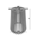 Βάση Τραπεζιού Galy Pakoworld Mindi Ξύλο σε Φυσική Απόχρωση Φ60x75εκ