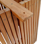 Βάση Τραπεζιού Darius Pakoworld Mindi Ξύλο σε Φυσική Απόχρωση 60x60x75εκ