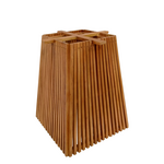 Βάση Τραπεζιού Darius Pakoworld Mindi Ξύλο σε Φυσική Απόχρωση 60x60x75εκ