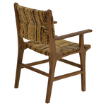 Πολυθρόνα Refane Pakoworld Φυσικό Teak Ξύλο-Banana Σχοινί 55x60x85εκ