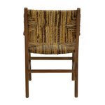 Πολυθρόνα Refane Pakoworld Φυσικό Teak Ξύλο-Banana Σχοινί 55x60x85εκ