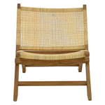 Καρέκλα Jerenze Pakoworld Φυσικό Teak Ξύλο-Rattan 65x78x68εκ