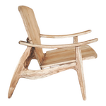 Πολυθρόνα Brazin Pakoworld Φυσικό Teak Ξύλο 72x71x77εκ