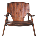 Πολυθρόνα Brazin Pakoworld Καρυδί Teak Ξύλο 72x71x77εκ