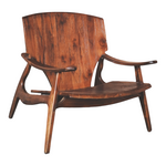 Πολυθρόνα Brazin Pakoworld Καρυδί Teak Ξύλο 72x71x77εκ