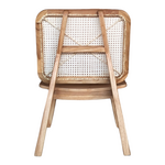Καρέκλα Viborg Pakoworld Φυσικό Teak Ξύλο-Φυσικό Rattan 60x75x87εκ