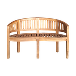 Παγκάκι Διθέσιο Coren Pakoworld Φυσικό Teak Ξύλο 130x61x87εκ