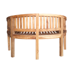 Παγκάκι Διθέσιο Coren Pakoworld Φυσικό Teak Ξύλο 130x61x87εκ