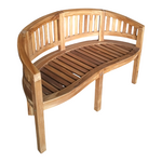 Παγκάκι Διθέσιο Coren Pakoworld Φυσικό Teak Ξύλο 130x61x87εκ