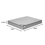 Στρώμα Perfecto Pakoworld Continuous Springs Μονής Όψης Ανώστρωμα 18-20cm 160x200εκ