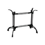 Βάση Τραπεζιού Basa Pakoworld Μεταλλική σε Μαύρη Απόχρωση 82x48x72εκ