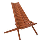 Πολυθρόνα Phoenox Pakoworld Πτυσσόμενη Φυσικό Teak Ξύλο 101x63x80εκ
