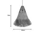 Φωτιστικό Οροφής Vajem Inart Mendong σε Φυσική Απόχρωση 50x50x70εκ