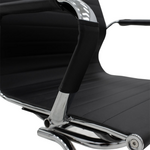 Καρέκλα Γραφείου Επισκέπτη Valter Pakoworld Μαύρο pu 55.5x48x88εκ