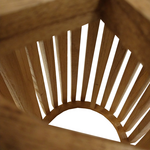 Τραπέζι Μπαρ Kenda Pakoworld Mindi Ξύλο σε Φυσική Απόχρωση Φ60x90εκ