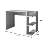 Γραφείο Εργασίας Toska Pakoworld σε Oak- Sandstone Απόχρωση 114x56x76εκ