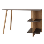 Γραφείο Εργασίας Volet Pakoworld σε Oak- Ανθρακί Απόχρωση 114x56x76εκ