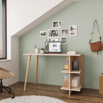 Γραφείο Εργασίας Volet Pakoworld σε Oak- Sandstone Απόχρωση 114x56x76εκ