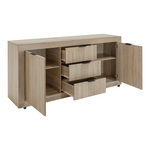 Μπουφές Doha Pakoworld σε Sonoma Απόχρωση 180x45x80.5εκ