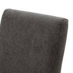 Καρέκλα Ditta Pakoworld Ανθρακί Ύφασμα - Πόδια Ξύλο Μασίφ Wenge