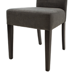 Καρέκλα Ditta Pakoworld Ανθρακί Ύφασμα - Πόδια Ξύλο Μασίφ Wenge