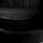 Καναπές 2θέσιος Daimon Pakoworld Βελούδο Μαύρο 134x70x77εκ