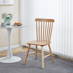 Καρέκλα Melia Pakoworld Rubberwood σε Φυσική Απόχρωση 45x51x87εκ