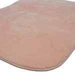 Πατάκι Μπάνιου pwc-0055 Pakoworld σετ 2τμχ Microfiber ροζ 90x60εκ