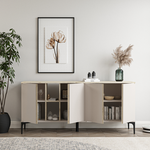 Μπουφές Vetine Pakoworld σε Λευκή Απόχρωση 180x45x80εκ