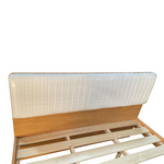 Κρεβάτι Akva  Pakoworld Διπλό mdf σε Φυσική Απόχρωση 150x200εκ