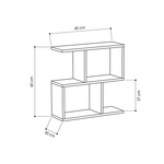 Βοηθητικό Τραπέζι Homemania Pakoworld Χρώμα Φυσικό 60x20x60εκ