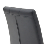 Καρέκλα Darrell Pakoworld pu Μαύρο-Βάση Χρωμίου 42x49x106εκ