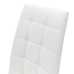 Καρέκλα Darrell Pakoworld pu Λευκό-Βάση Χρωμίου 42x49x106εκ